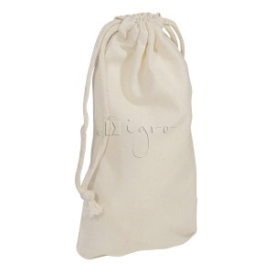 Natural cotton drawstring bag