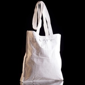 Tyvek promo bag with long handles made by Igro