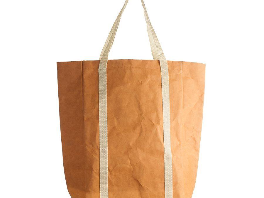 Genähte AQUATEX-Kraftpapiertaschen mit Firmenlogo