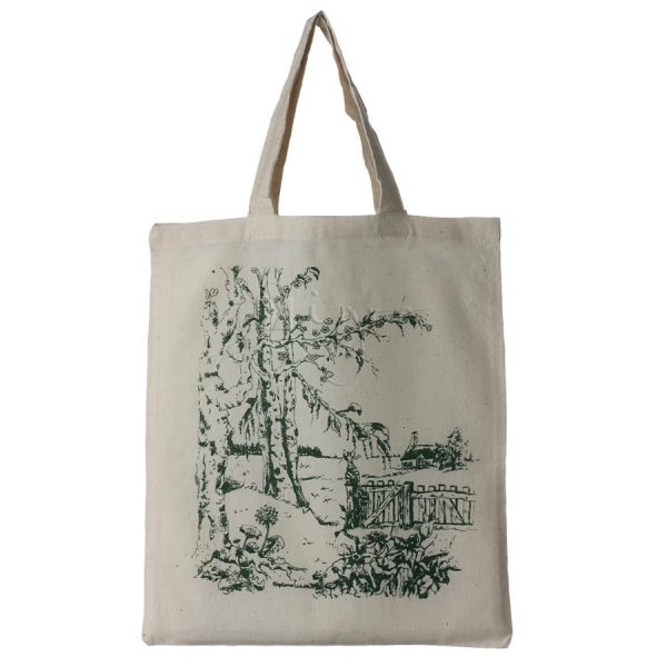 Small cotton tote four seasons design