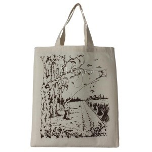 Small cotton tote four seasons design