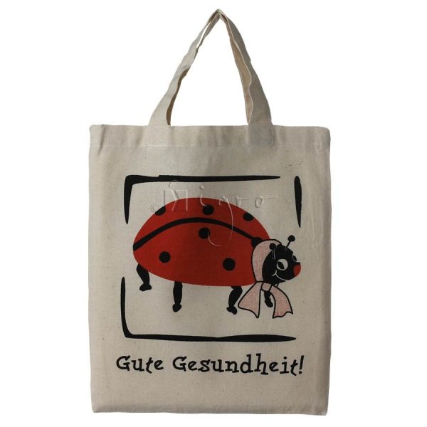 Baumwolltasche Marienkäfer "Gute Gesundheit"