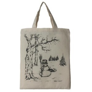 Small cotton tote four seasons design