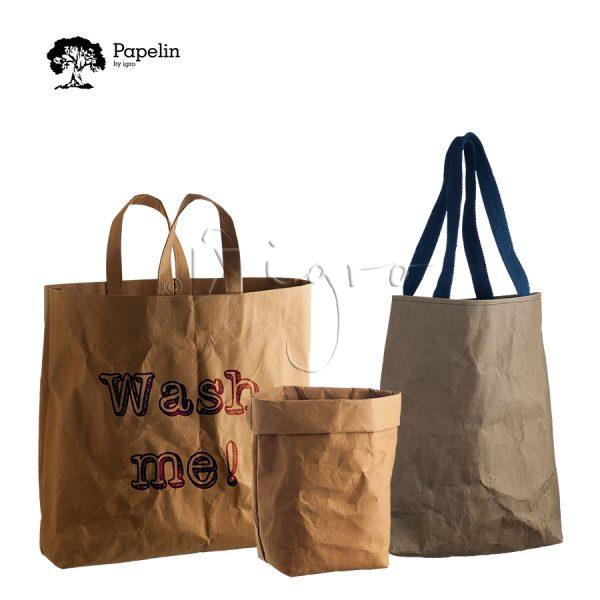 Washable paper bags – large carry bag,  short handles