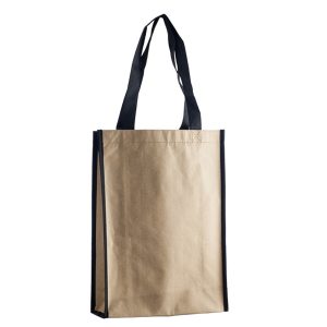 Kraft paper bags with PP non-woven