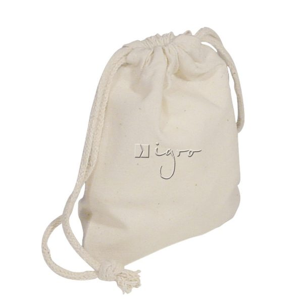 Sehr kleines Baumwollsäckchen mit Kordel von Igro