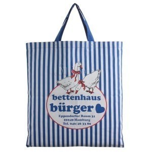 Cotton shopping bag with short handles