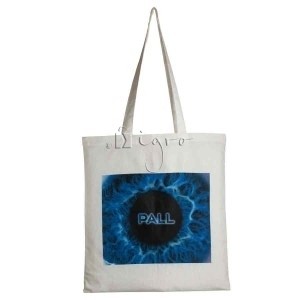 Cotton shopping bag with long handles