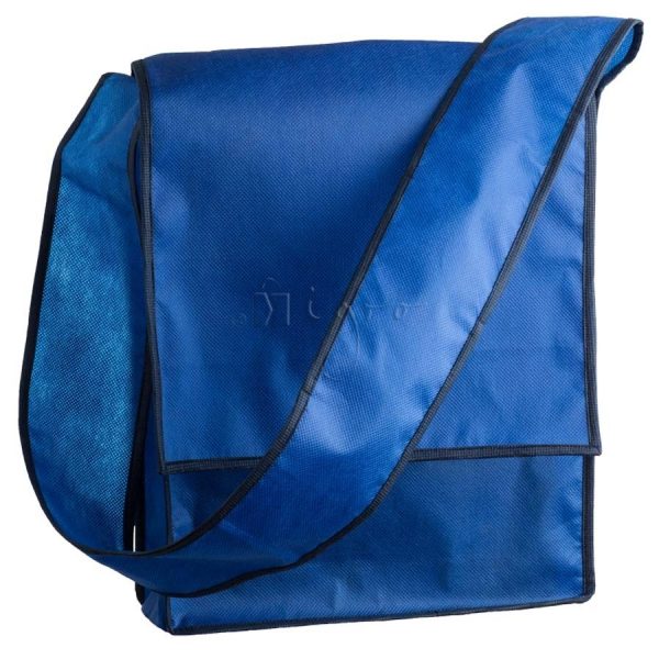 PP promo bag with flap and wide shoulder strap