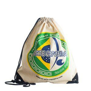 Rucksack mit Kordelzug und farbigen Ecken