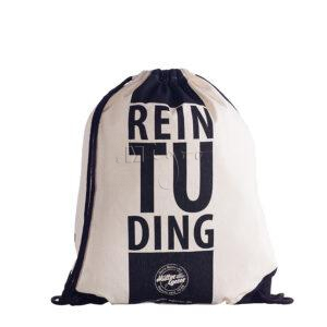 Rucksack mit Kordelzug und farbigen Ecken