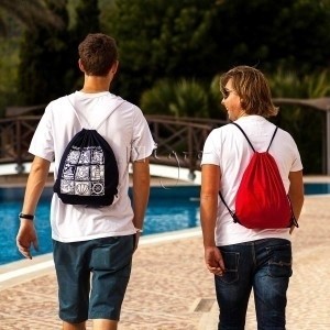 Drawstring drawstring backpack