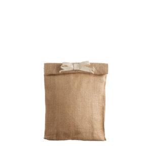 Jute Beutel mit Schleife