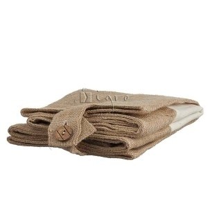 Große Jutetasche mit Falz