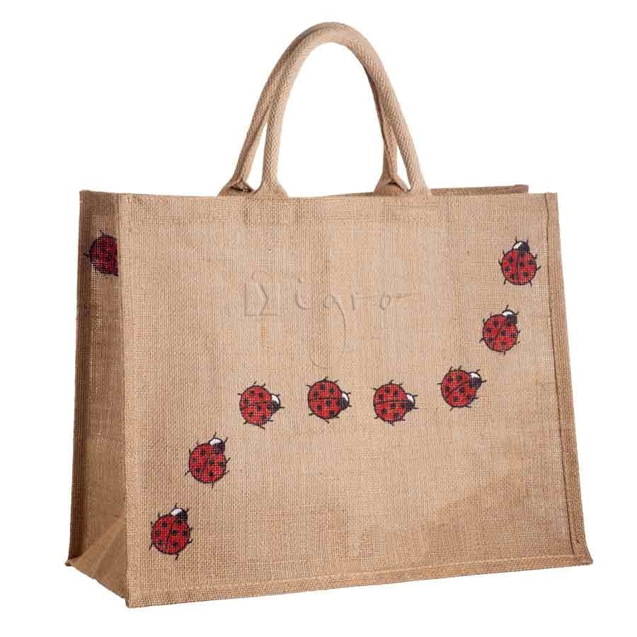 Jute Shopper with gussets