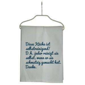 Küchentuch uni weiß: Optimal bedruckbar!