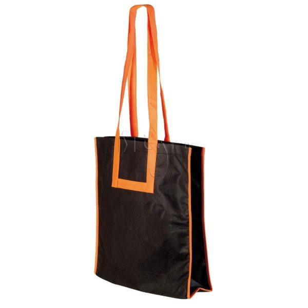PP City-Bag, long handles, with piping